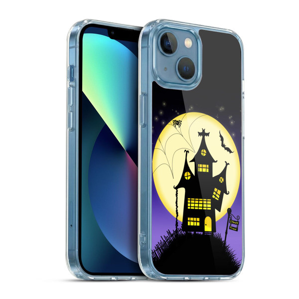 Simone Gatterwe Halloween Haunted House Soft Gel Case for Apple iPhone 13 Mini & MagSafe