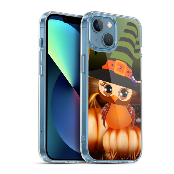 Simone Gatterwe Halloween Owl Soft Gel Case for Apple iPhone 13 Mini & MagSafe