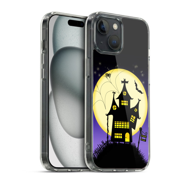 Simone Gatterwe Halloween Haunted House Soft Gel Case for Apple iPhone 15 & MagSafe