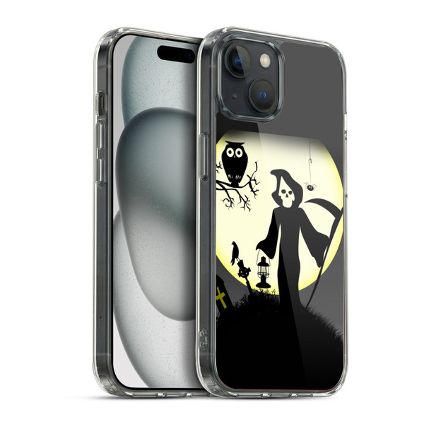 Simone Gatterwe Halloween Death Soft Gel Case for Apple iPhone 15 Plus & MagSafe