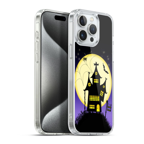 Simone Gatterwe Halloween Haunted House Soft Gel Case for Apple iPhone 15 Pro Max & MagSafe