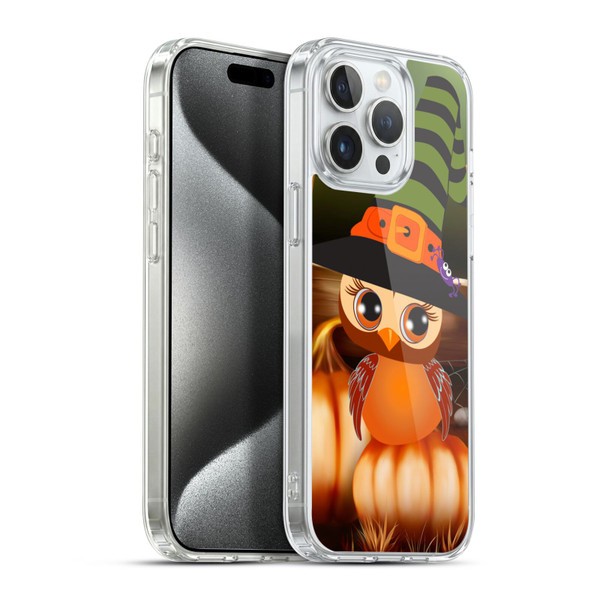 Simone Gatterwe Halloween Owl Soft Gel Case for Apple iPhone 15 Pro Max & MagSafe