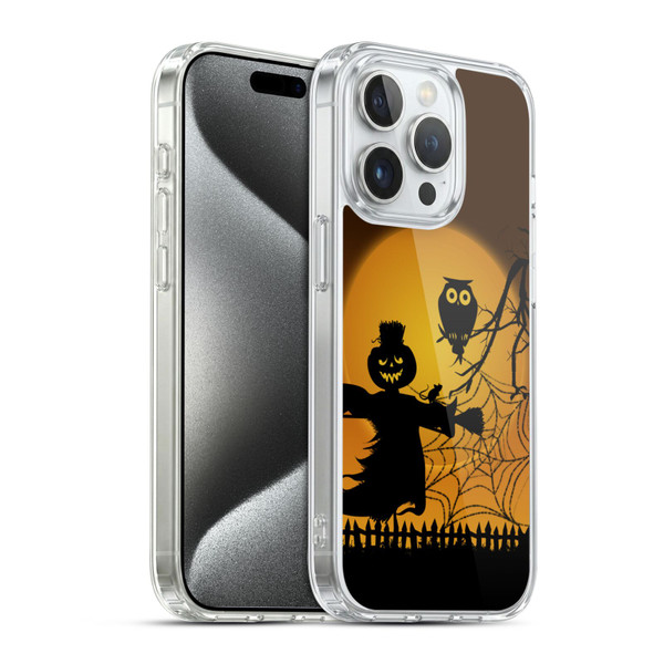 Simone Gatterwe Halloween Scarecrow Soft Gel Case for Apple iPhone 15 Pro & MagSafe