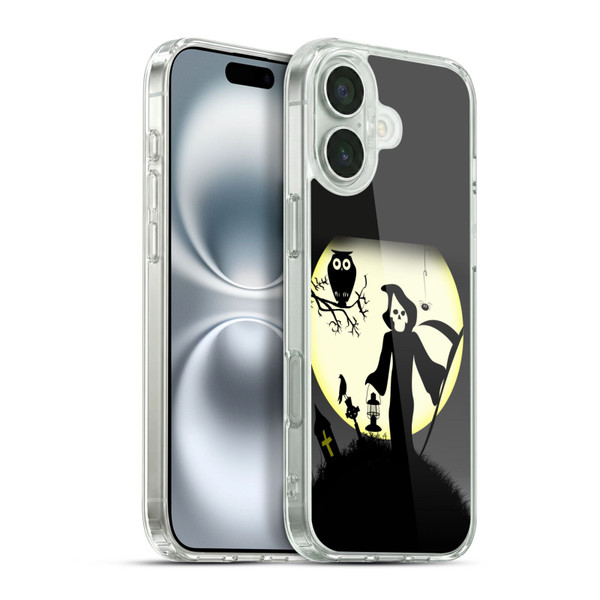 Simone Gatterwe Halloween Death Soft Gel Case for Apple iPhone 16 Plus & MagSafe