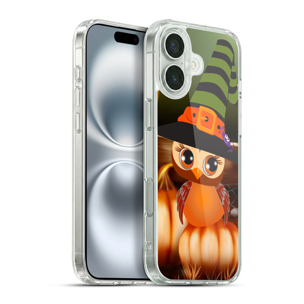 Simone Gatterwe Halloween Owl Soft Gel Case for Apple iPhone 16 Plus & MagSafe