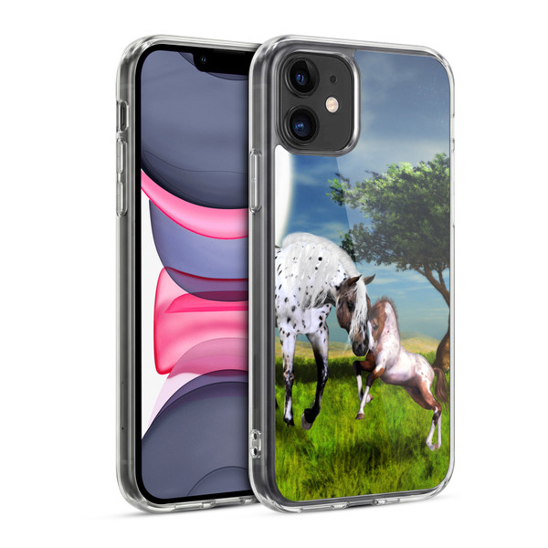 Simone Gatterwe Horses Love Forever Soft Gel Case for Apple iPhone 11
