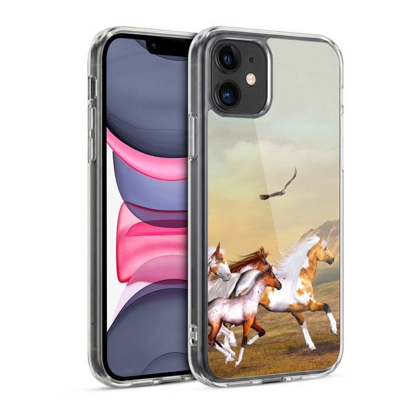 Simone Gatterwe Horses Wild Herd Soft Gel Case for Apple iPhone 11