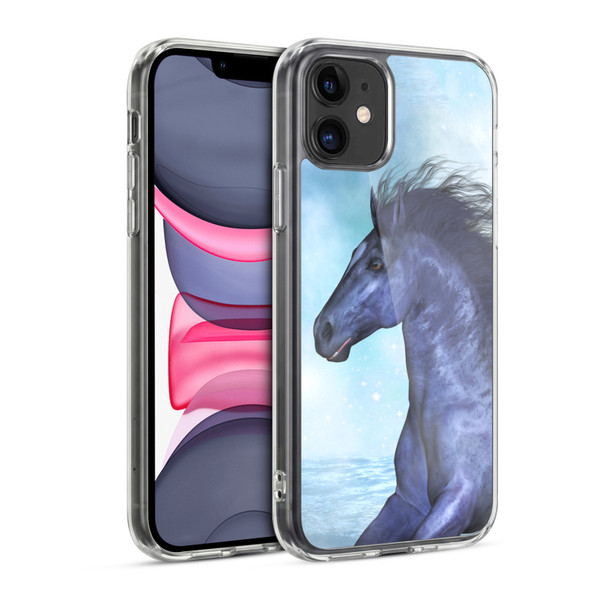 Simone Gatterwe Horses Wild Soft Gel Case for Apple iPhone 11