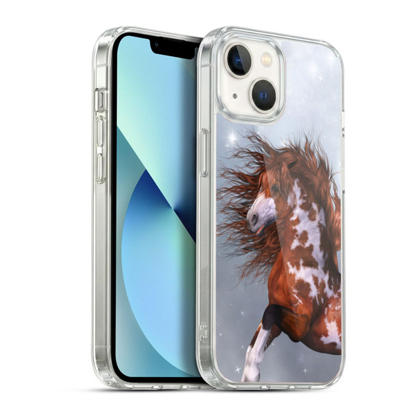 Simone Gatterwe Horses Native Soft Gel Case for Apple iPhone 13