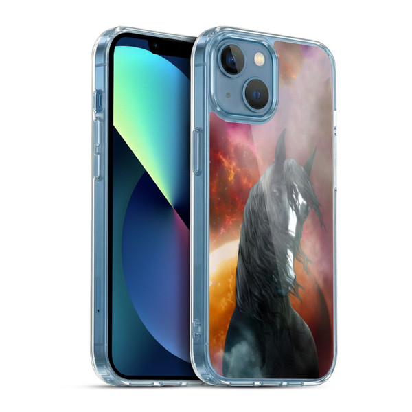 Simone Gatterwe Horses Fantasy Shire Soft Gel Case for Apple iPhone 13 Mini & MagSafe