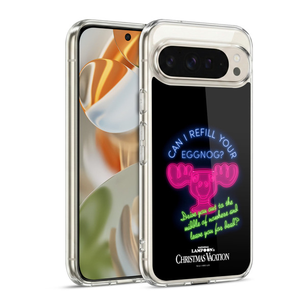 National Lampoon's Christmas Vacation Graphics Eggnog Quote Soft Gel Case for Google Pixel 9 / Pixel 9 Pro