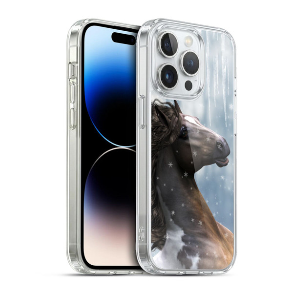 Simone Gatterwe Horses In The Snow Soft Gel Case for Apple iPhone 13 Pro & MagSafe