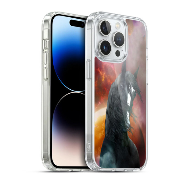 Simone Gatterwe Horses Fantasy Shire Soft Gel Case for Apple iPhone 14 Pro & MagSafe
