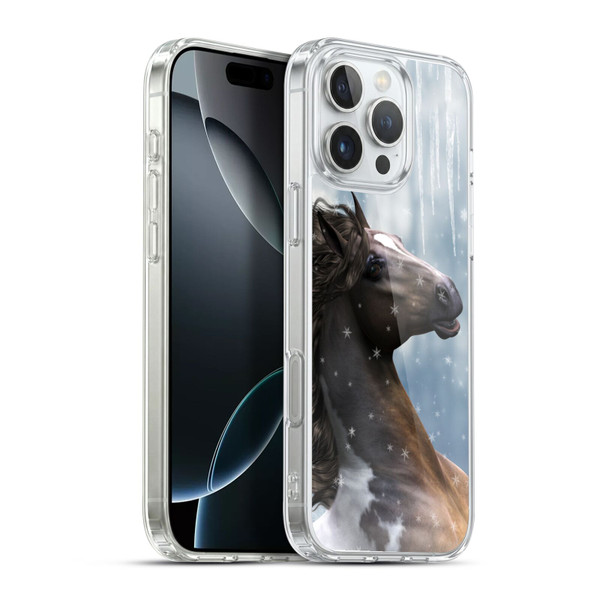Simone Gatterwe Horses In The Snow Soft Gel Case for Apple iPhone 16 Pro Max & MagSafe