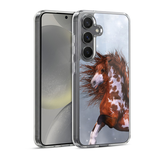 Simone Gatterwe Horses Native Soft Gel Case for Samsung Galaxy S24 5G & MagSafe