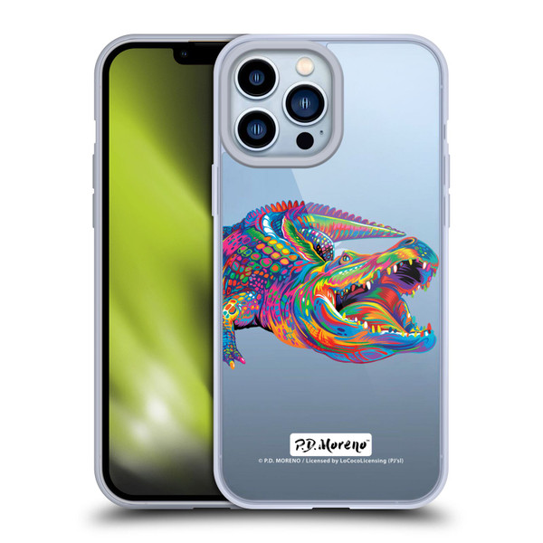 P.D. Moreno Animals Alligator Soft Gel Case for Apple iPhone 13 Pro Max & MagSafe