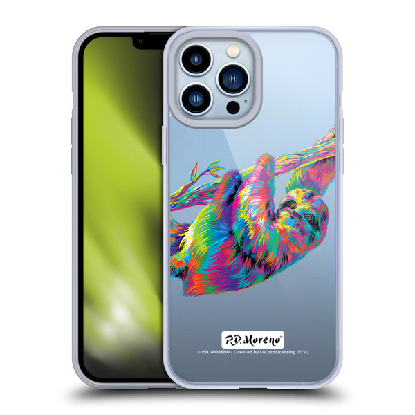 P.D. Moreno Animals Sloth Soft Gel Case for Apple iPhone 13 Pro Max & MagSafe