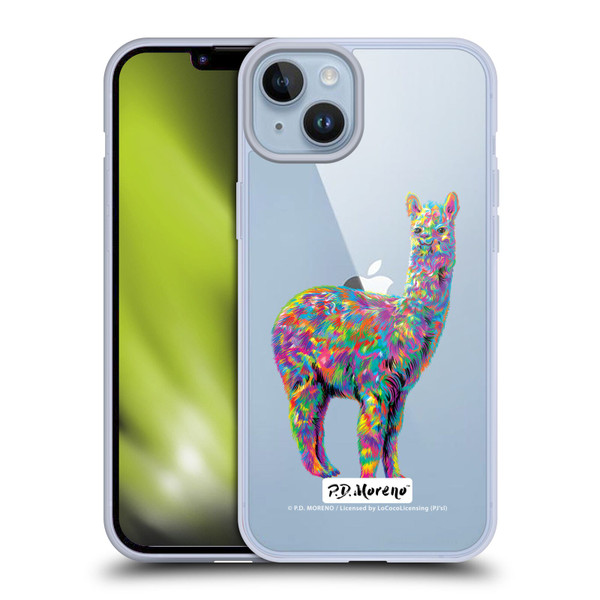 P.D. Moreno Animals Alpaca Soft Gel Case for Apple iPhone 14 Plus & MagSafe