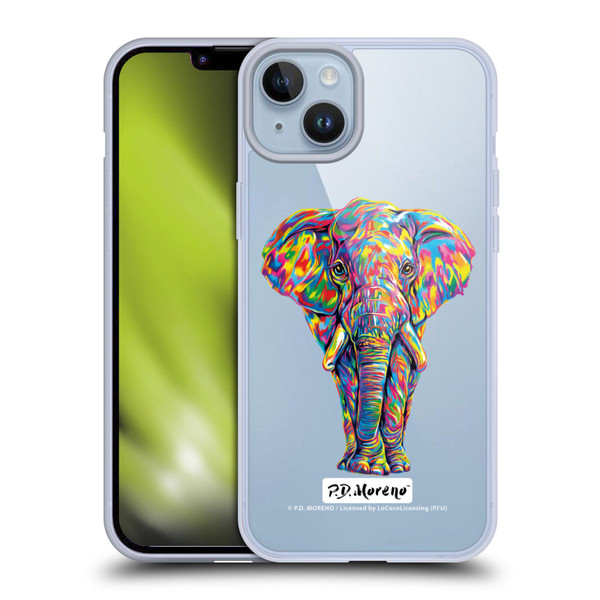 P.D. Moreno Animals Elephant Soft Gel Case for Apple iPhone 14 Plus & MagSafe