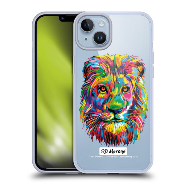 P.D. Moreno Animals Lion Soft Gel Case for Apple iPhone 14 Plus & MagSafe
