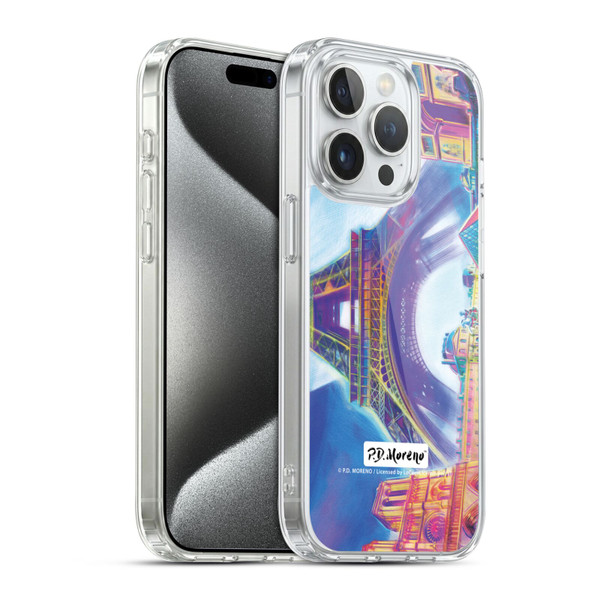 P.D. Moreno Cities Paris 2 Soft Gel Case for Apple iPhone 15 Pro & MagSafe