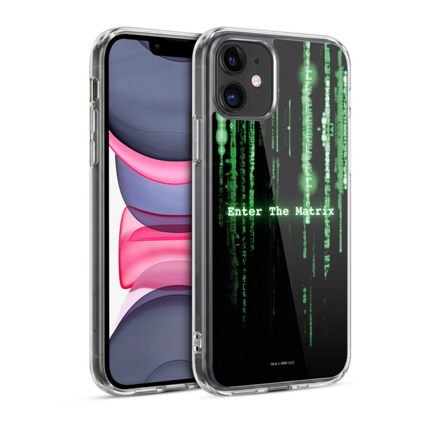 The Matrix Key Art Enter The Matrix Soft Gel Case for Apple iPhone 11