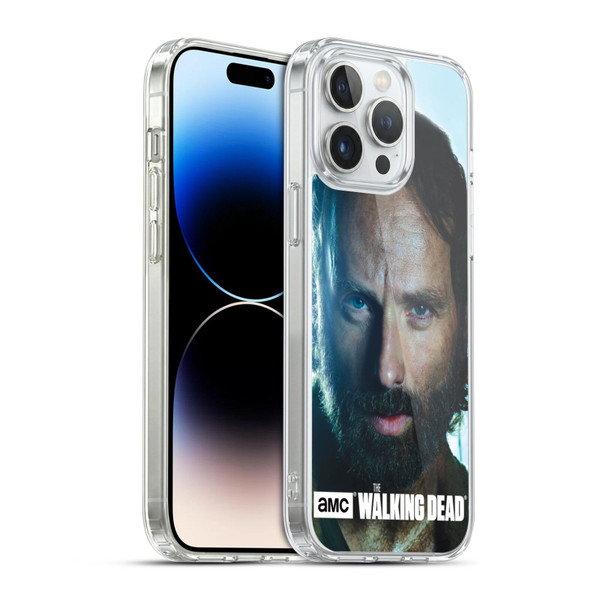 AMC The Walking Dead Characters Rick Soft Gel Case for Apple iPhone 14 Pro Max & MagSafe