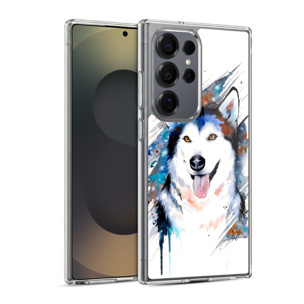 Pixie Cold Animals Husky Soft Gel Case for Samsung Galaxy S25 Ultra & MagSafe