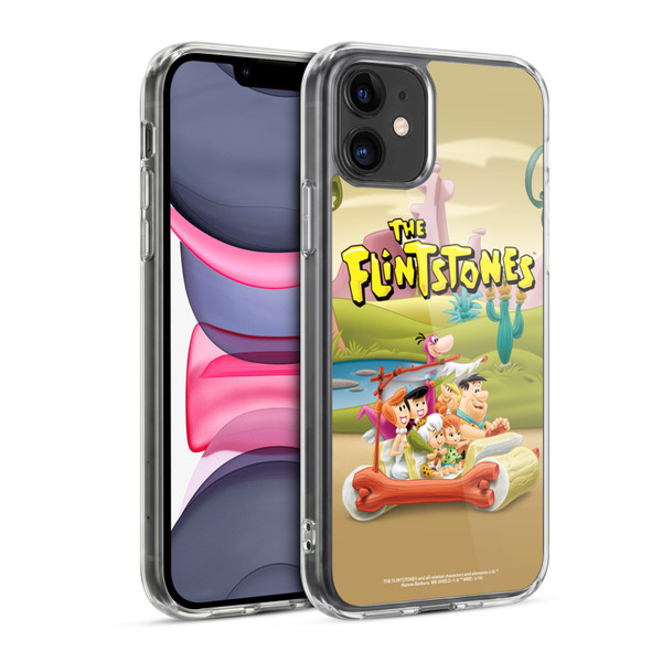 The Flintstones Characters Stone Car Soft Gel Case for Apple iPhone 11