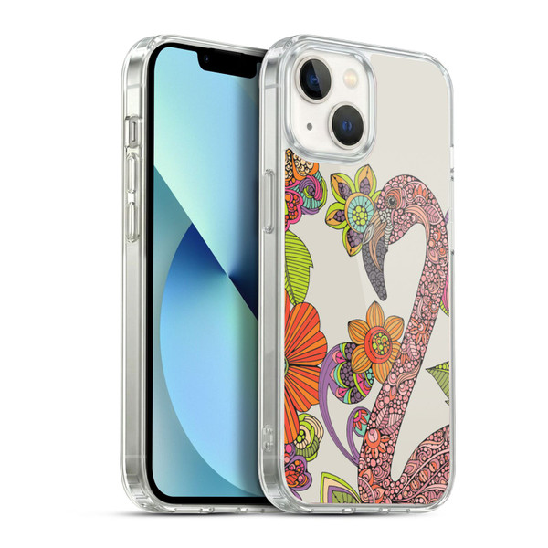 Valentina Birds Flamingo Puzzle Soft Gel Case for Apple iPhone 13