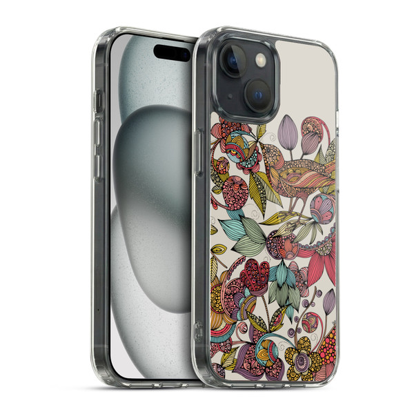Valentina Birds Flowers Soft Gel Case for Apple iPhone 15 & MagSafe
