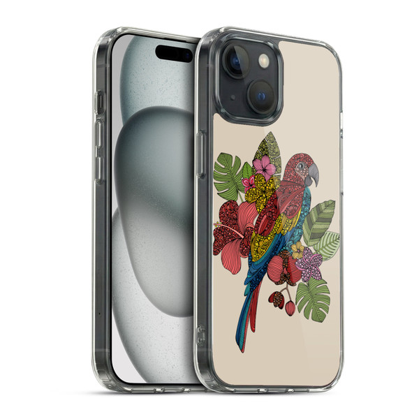 Valentina Birds Parrot Soft Gel Case for Apple iPhone 15 & MagSafe