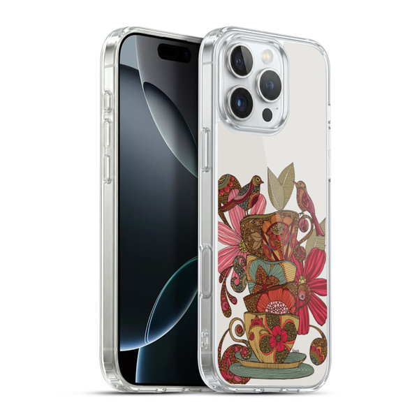Valentina Birds Teacups Soft Gel Case for Apple iPhone 16 Pro Max & MagSafe