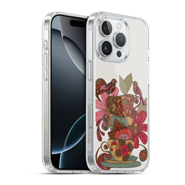 Valentina Birds Teacups Soft Gel Case for Apple iPhone 16 Pro & MagSafe