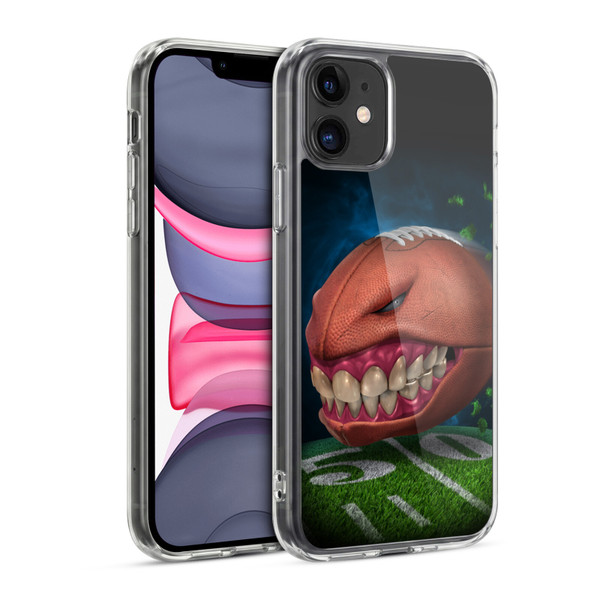 Tom Wood Monsters Football Soft Gel Case for Apple iPhone 11