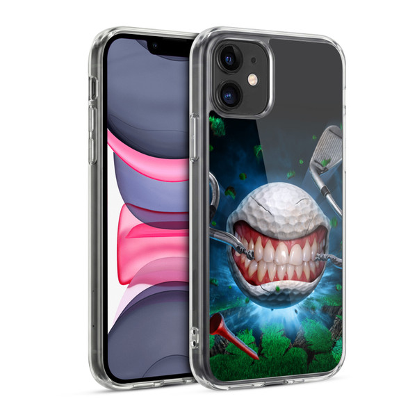 Tom Wood Monsters Golf Ball Soft Gel Case for Apple iPhone 11