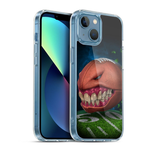 Tom Wood Monsters Football Soft Gel Case for Apple iPhone 13 Mini & MagSafe