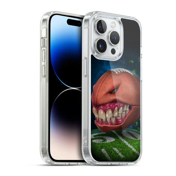 Tom Wood Monsters Football Soft Gel Case for Apple iPhone 14 Pro & MagSafe