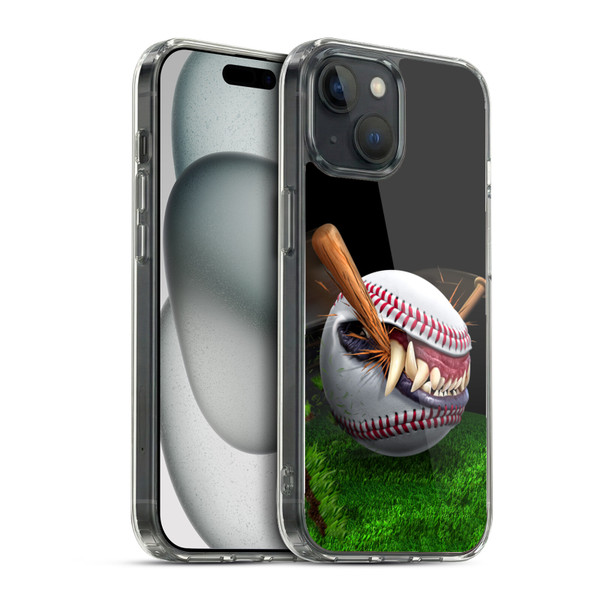 Tom Wood Monsters Baseball Soft Gel Case for Apple iPhone 15 & MagSafe