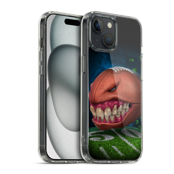 Tom Wood Monsters Football Soft Gel Case for Apple iPhone 15 & MagSafe