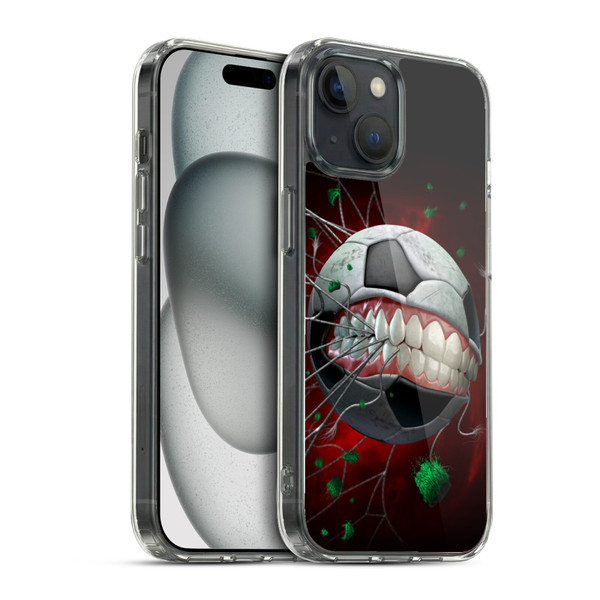 Tom Wood Monsters Soccer Soft Gel Case for Apple iPhone 15 & MagSafe