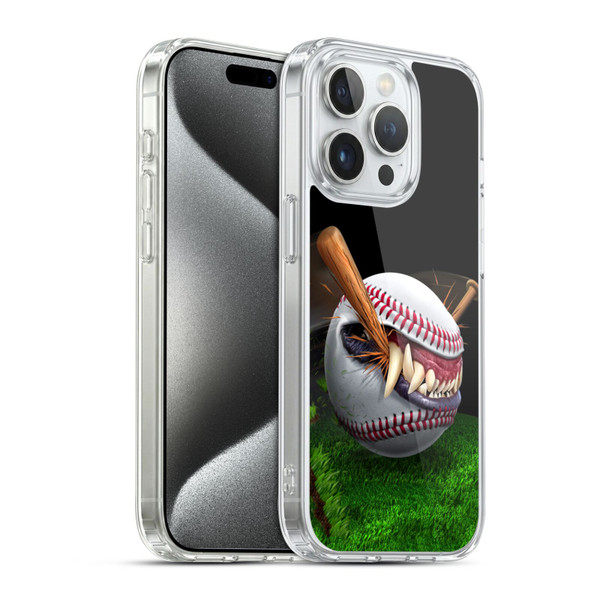 Tom Wood Monsters Baseball Soft Gel Case for Apple iPhone 15 Pro & MagSafe