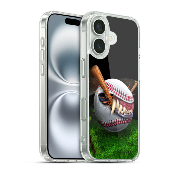 Tom Wood Monsters Baseball Soft Gel Case for Apple iPhone 16 & MagSafe