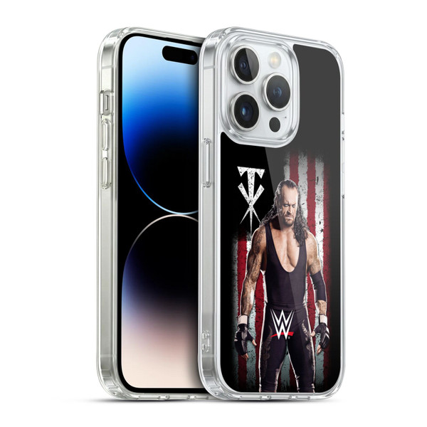 WWE American Flag Superstars Undertaker Soft Gel Case for Apple iPhone 14 Pro & MagSafe