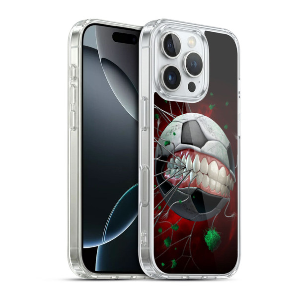 Tom Wood Monsters Soccer Soft Gel Case for Apple iPhone 16 Pro & MagSafe