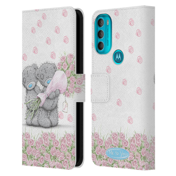 Me To You ALL About Love Pink Roses Leather Book Wallet Case Cover For Motorola Moto G71 5G