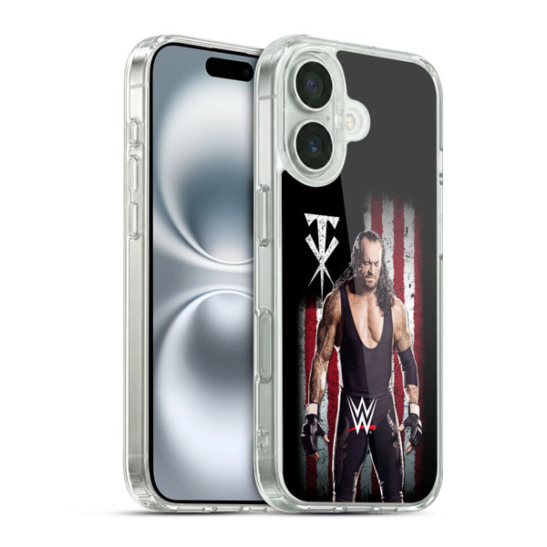 WWE American Flag Superstars Undertaker Soft Gel Case for Apple iPhone 16 & MagSafe