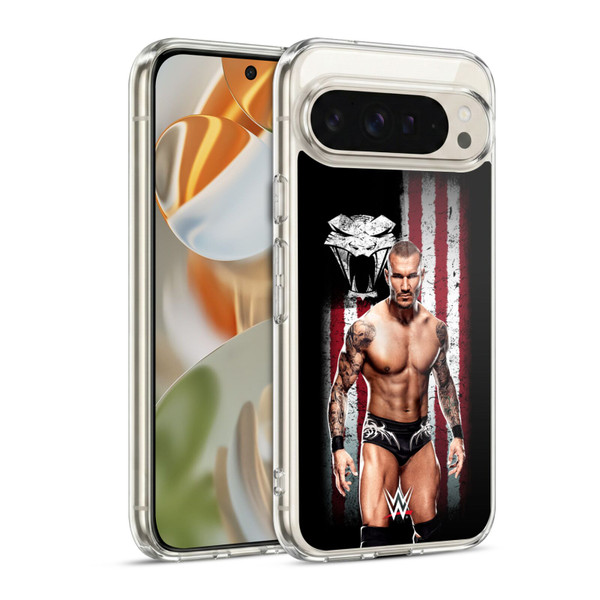 WWE American Flag Superstars Randy Orton Soft Gel Case for Google Pixel 9 / Pixel 9 Pro