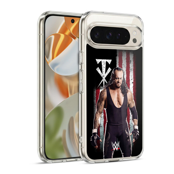 WWE American Flag Superstars Undertaker Soft Gel Case for Google Pixel 9 / Pixel 9 Pro