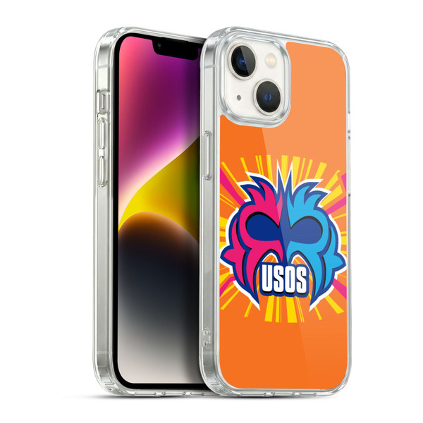 WWE The Usos Play Hard In The Paint Soft Gel Case for Apple iPhone 14